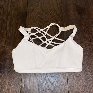Lululemon white sports bra